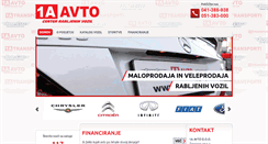 Desktop Screenshot of 1a-avto.si