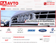 Tablet Screenshot of 1a-avto.si
